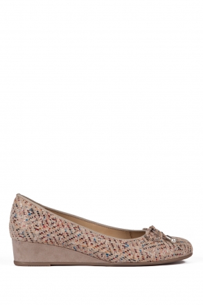14314 Ara Shoes Kadın Dolgu Topuk Ayakkabı 36-41 MAYAKID, SCALA, MULTI,TAUPE - 10MST