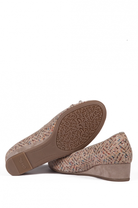 14314 Ara Shoes Kadın Dolgu Topuk Ayakkabı 36-41 MAYAKID, SCALA, MULTI,TAUPE - 10MST