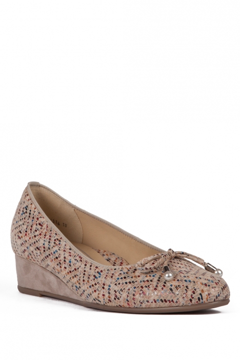 14314 Ara Shoes Kadın Dolgu Topuk Ayakkabı 36-41 MAYAKID, SCALA, MULTI,TAUPE - 10MST
