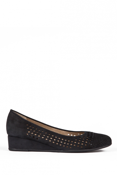 14316 Ara Shoes Kadın Dolgu Topuk Nubuk Ayakkabı 36-41 NUBUK-SP, BLAU - 02NSB