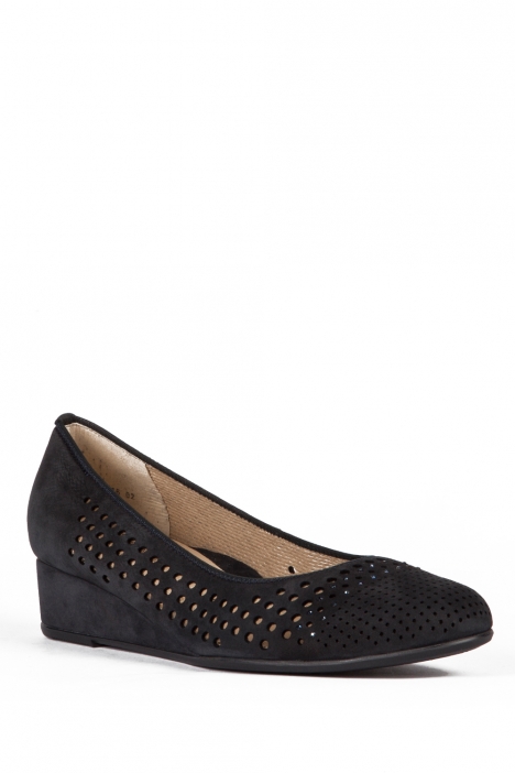 14316 Ara Shoes Kadın Dolgu Topuk Nubuk Ayakkabı 36-41 NUBUK-SP, BLAU - 02NSB
