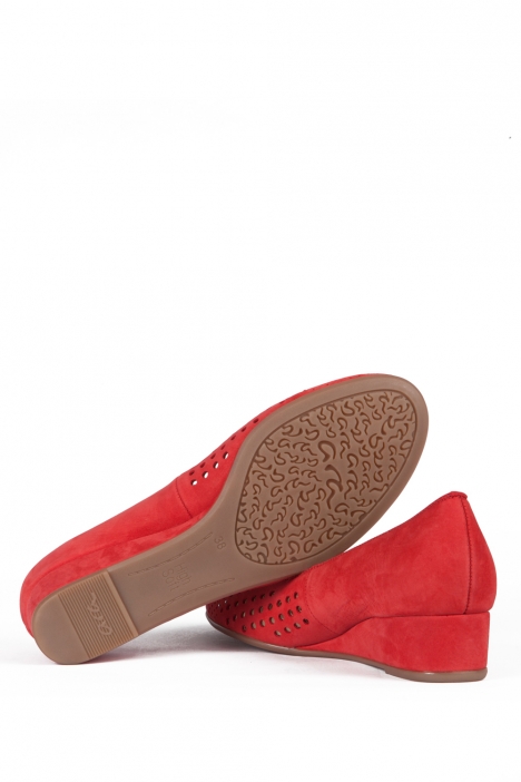 14316 Ara Shoes Kadın Dolgu Topuk Nubuk Ayakkabı 36-41 NUBUK-SP, ROT - 06NSR