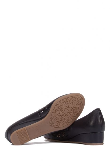 14334 Ara Shoes Kadın Dolgu Topuk Deri Ayakkabı 36-41 BLAU - 02B
