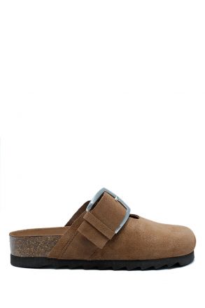 14444 Ch-Kifidis Soft Step Kadın Süet Deri Sabo Mantar Terlik 36-41 784-040 Brown/Kahve
