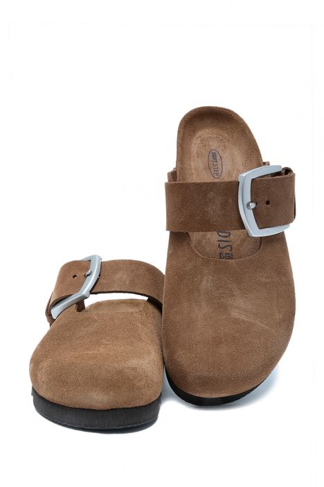 14444 Ch-Kifidis Soft Step Kadın Süet Deri Sabo Mantar Terlik 36-41 784-040 Brown/Kahve