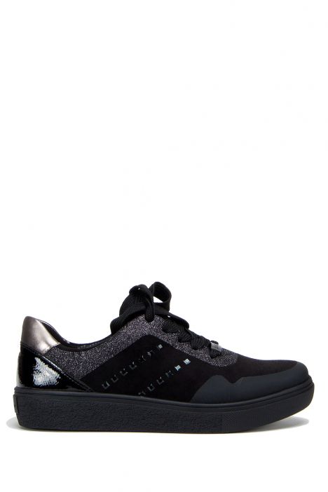 14516 Ara Shoes Kadın Nubuk Spor Ayakkabı 3.5-8.5 PRM, SCHWARZ,TITAN - 05PST
