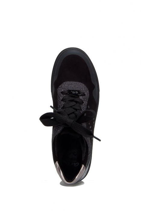 14516 Ara Shoes Kadın Nubuk Spor Ayakkabı 3.5-8.5 PRM, SCHWARZ,TITAN - 05PST