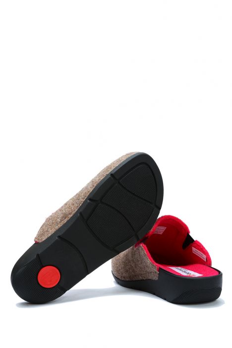 1461 Berkemann Vianna Kadın Anatomik Keçe Terlik 3.0-8.5 Sand Beige/Pink - Bicolor Felt - 777