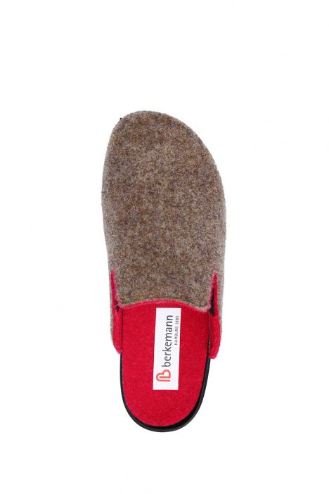 1461 Berkemann Vianna Kadın Anatomik Keçe Terlik 3.0-8.5 Sand Beige/Pink - Bicolor Felt - 777