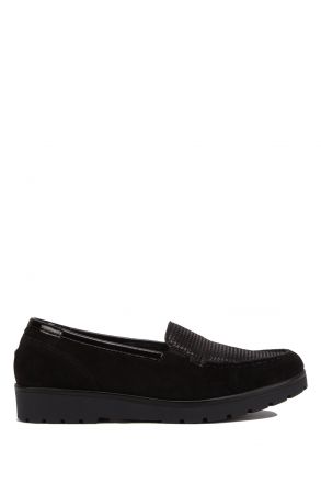 14803 Ara Shoes Kadın Süet Ayakkabı 4.0-6.5 VELOUR,PEP/CHR,BLACK