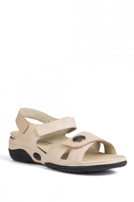 1605 Berkemann Jacklyn Kadın Anatomik  Sandalet 3.0-8.5 Creme Kalbsleder - 132