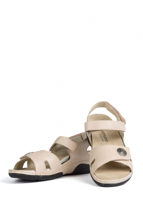 1605 Berkemann Jacklyn Kadın Anatomik  Sandalet 3.0-8.5 Creme Kalbsleder - 132