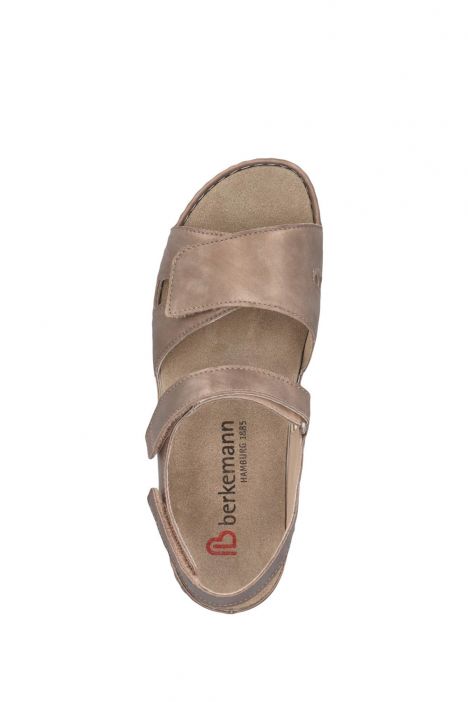 1605 Berkemann Jacklyn Kadın Anatomik  Sandalet 3.0-8.5 Bronze/Waden/Shiny-Leather - 410