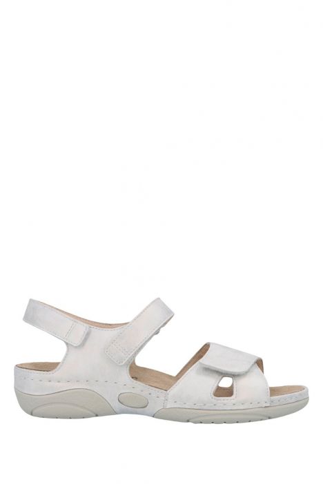 1605 Berkemann Jacklyn Kadın Anatomik  Sandalet 3.0-8.5 Hellsilber/Leder - 510H