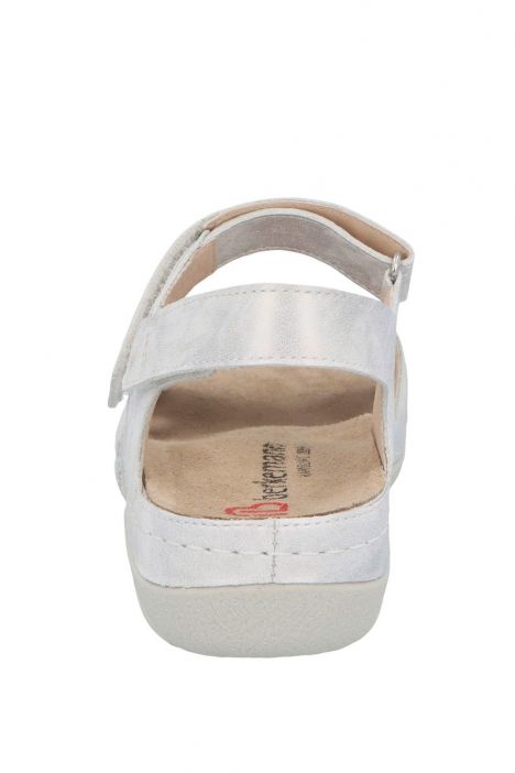 1605 Berkemann Jacklyn Kadın Anatomik  Sandalet 3.0-8.5 Hellsilber/Leder - 510H
