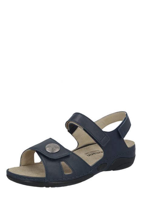 1605 Berkemann Jacklyn Kadın Anatomik  Sandalet 3.0-8.5 Altroyalblau - Leder - 556