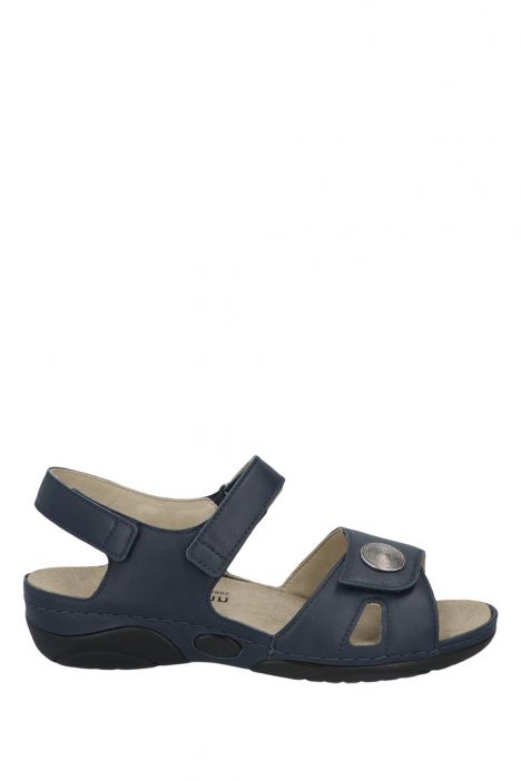 1605 Berkemann Jacklyn Kadın Anatomik  Sandalet 3.0-8.5 Altroyalblau - Leder - 556