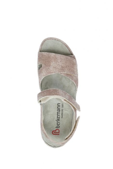 1605 Berkemann Jacklyn Kadın Anatomik  Sandalet 3.0-8.5 Rost - Velours - 446