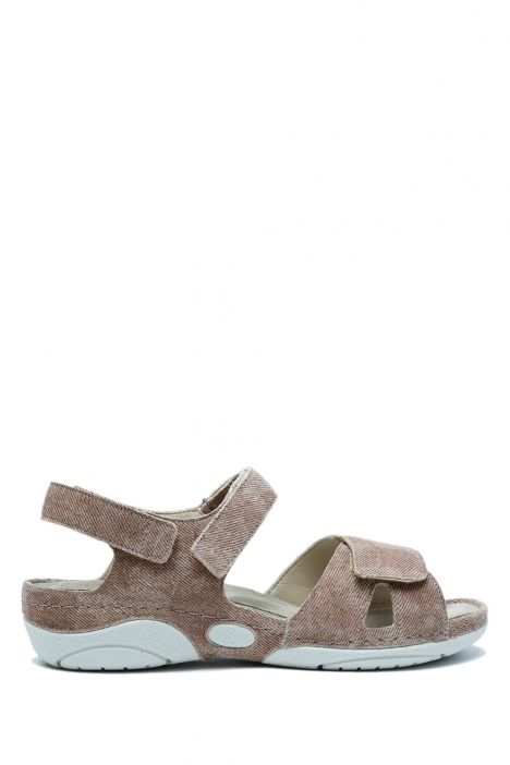 1605 Berkemann Jacklyn Kadın Anatomik  Sandalet 3.0-8.5 Rost - Velours - 446