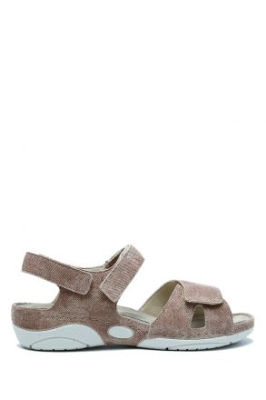 1605 Berkemann Jacklyn Kadın Anatomik  Sandalet 3.0-8.5 Rost - Velours - 446