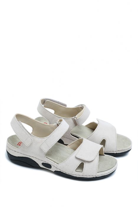 1605 Berkemann Jacklyn Kadın Anatomik  Sandalet 3.0-8.5 Beige/shiny - Leder - 879