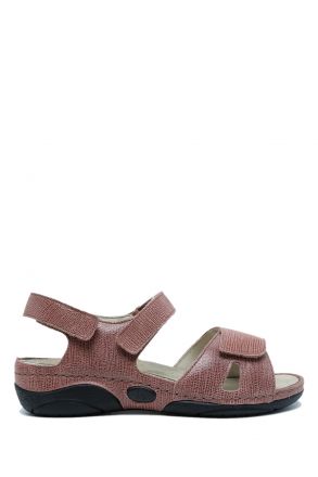 1605 Berkemann Jacklyn Kadın Anatomik  Sandalet 3.0-8.5 Braun Python - Leder - 458