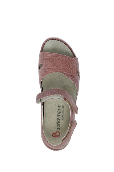 1605 Berkemann Jacklyn Kadın Anatomik  Sandalet 3.0-8.5 Braun Python - Leder - 458