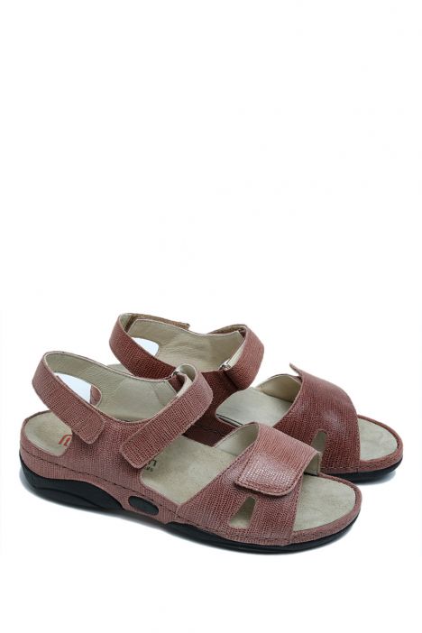 1605 Berkemann Jacklyn Kadın Anatomik  Sandalet 3.0-8.5 Braun Python - Leder - 458