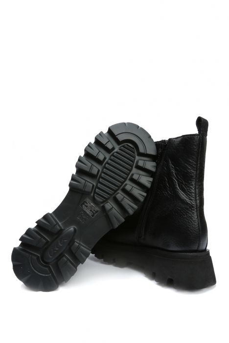 16725 Ara Shoes Kadın Deri Bot 3.5-7.5 PLAIN LEATHER, BASIC BLACK - 11PB