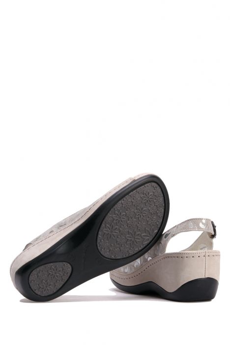 1763 Berkemann Kadın Anatomik Sandalet 3.0-8.5 Grey Nubuck - 620