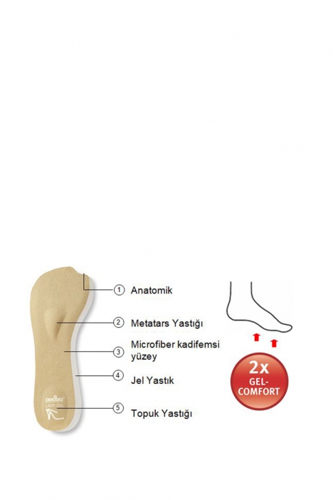 182 Pedag Lady Jel Taban Astarı (Ayak Yastığı) STD