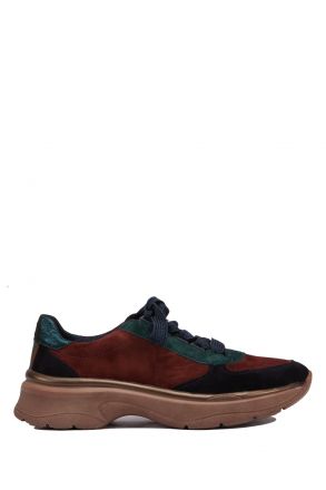 18842 Ara Shoes Kadın Süet Spor Ayakkabı 36-41 VELOUR,SPACEKI,BLA/MAR