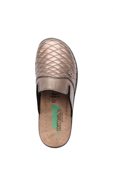 202009 Kifidis Eco Bio Memory Trapuntato Raso Kadın Terlik 36-40 Bronz / Ne Bronzo