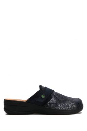 202057 Kifidis Eco Bio Memorisy Tiziano Camoscio Kadın Terlik 36-41 Mavi / Blue