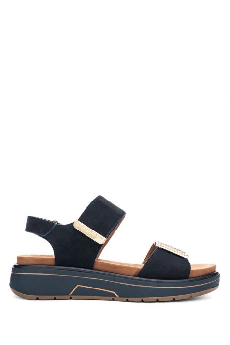 20209 Ara Shoes Lucca-S Kadın Deri Sandalet 36-41 02 SAMTCHE , BLUE