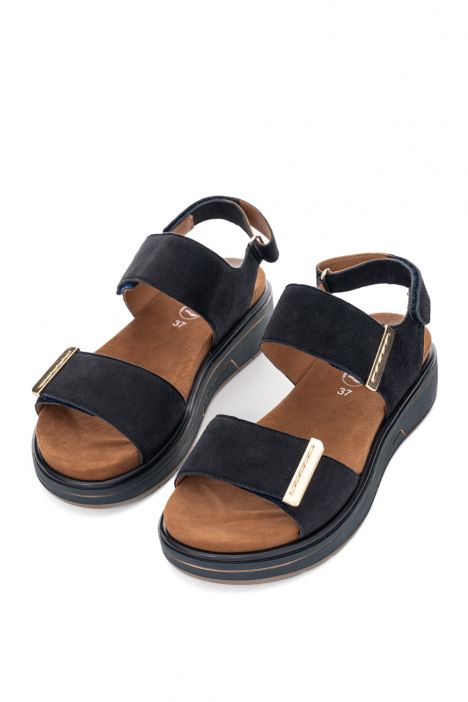 20209 Ara Shoes Lucca-S Kadın Deri Sandalet 36-41 02 SAMTCHE , BLUE