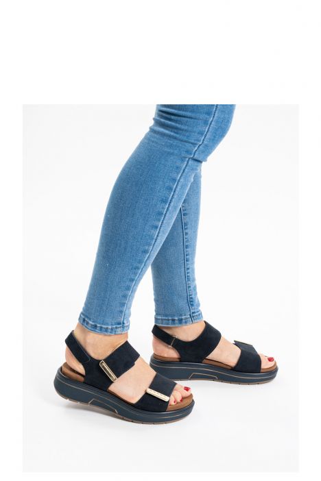 20209 Ara Shoes Lucca-S Kadın Deri Sandalet 36-41 02 SAMTCHE , BLUE