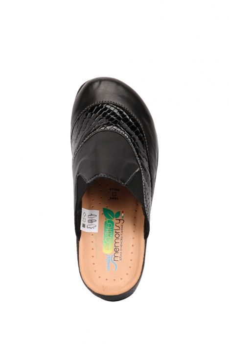 202100 Kifidis Eco Bio Memory Ecopelle/Cocco Kadın Terlik 36-40 Siyah / Nero Donna