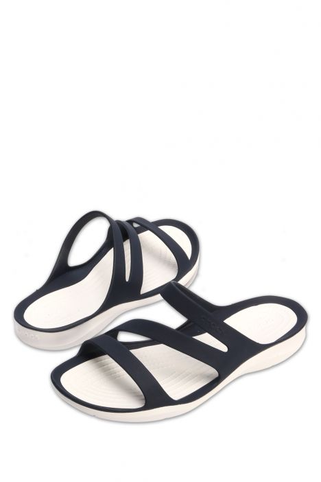 Crocs 203998 Swiftwater Kadın Terlik 36-39 NAVY-WHITE
