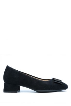 20412 Ara Shoes Graz Kadın Süet Deri Topuklu Ayakkabı 3.5-7.5 BLACK - 01