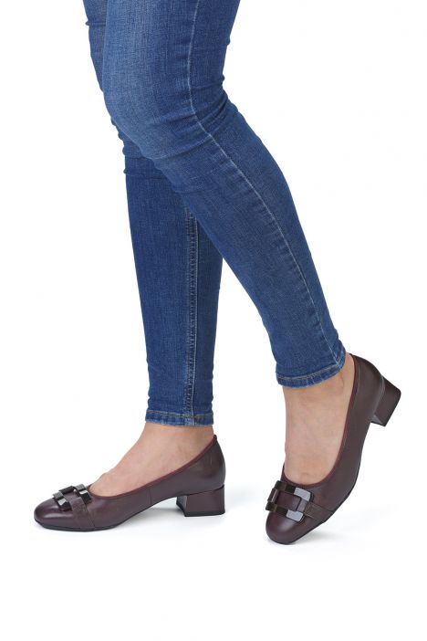 20420 Ara Shoes Graz Kadın Deri Topuklu Ayakkabı 3.5-7.5 19 FIRENZE , AMARONE