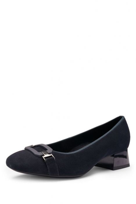 20430 Ara Shoes Graz Kadın Topuklu Ayakkabı 3.5-8.0 02 SAMTCHEVRO, BLAU