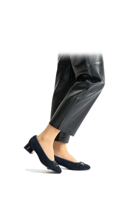20430 Ara Shoes Graz Kadın Topuklu Ayakkabı 3.5-8.0 02 SAMTCHEVRO, BLAU