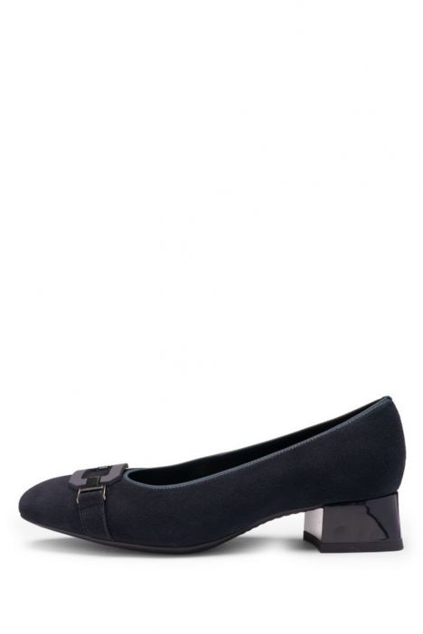 20430 Ara Shoes Graz Kadın Topuklu Ayakkabı 3.5-8.0 02 SAMTCHEVRO, BLAU