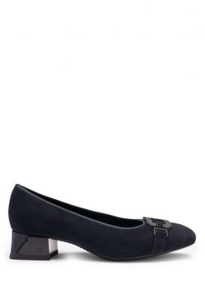 20430 Ara Shoes Graz Kadın Topuklu Ayakkabı 3.5-8.0 02 SAMTCHEVRO, BLAU