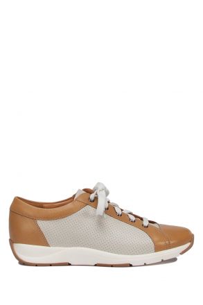 204411 Ganter Anatomik Kadın Deri Sneaker 2,5-8 Kırık Beyaz / Off-White