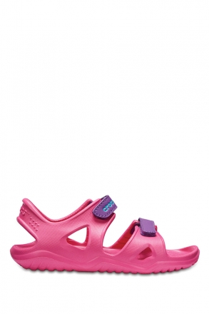 Crocs 204988 Swiftwater River Çocuk Sandalet 22-34 PARADISE PINK / AMETHYST