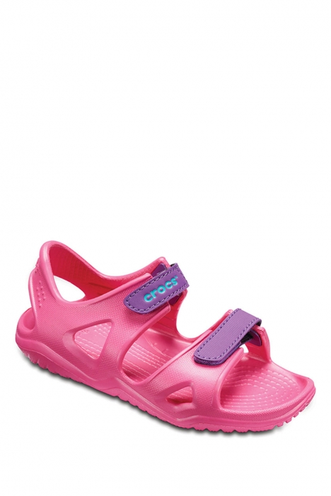 Crocs 204988 Swiftwater River Çocuk Sandalet 22-34 PARADISE PINK / AMETHYST