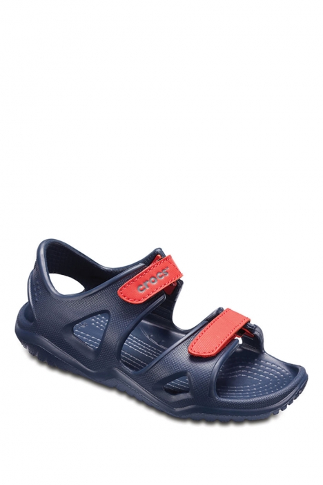 Crocs 204988 Swiftwater River Çocuk Sandalet 22-34 Navy / Flame