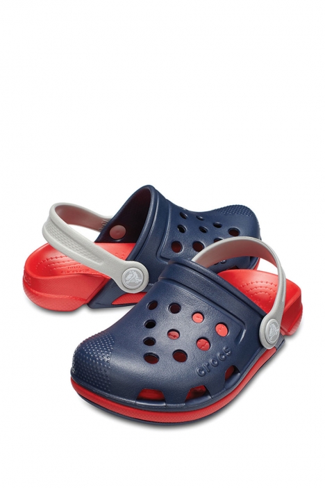 Crocs 204991 Electro III Clog Çocuk Sandalet 22-34 Navy / Flame